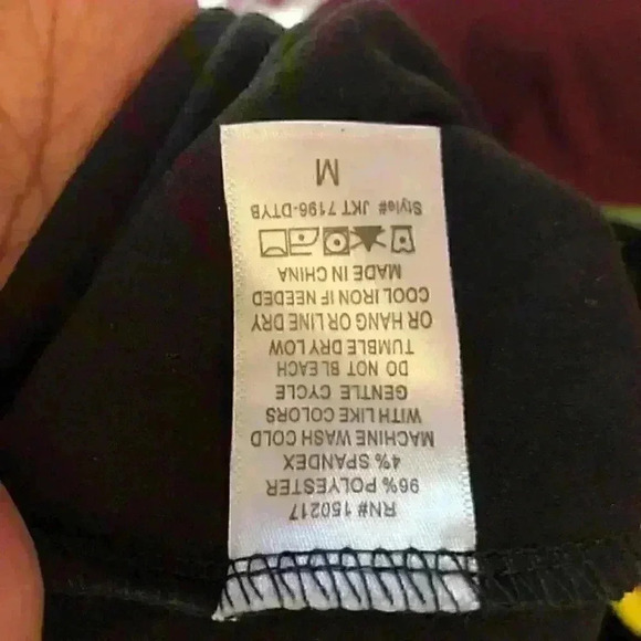 VIBE black short sleeve tiered top women medium - Picture 6 of 6